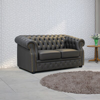 Half Genuine Leather 2 Seater Sofa M107